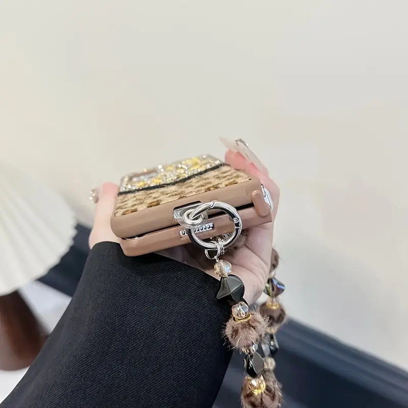 Glam Leopard Spark Phone Case - Samsung