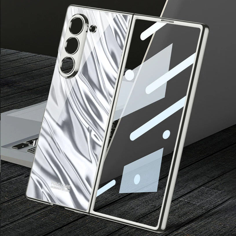 Samsung Galaxy Z Fold6 Electroplated Case with Wave Design