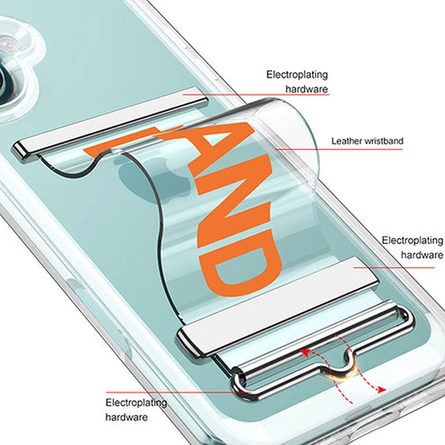 Clear Air Cushion Wrist Secure Case - iPhone