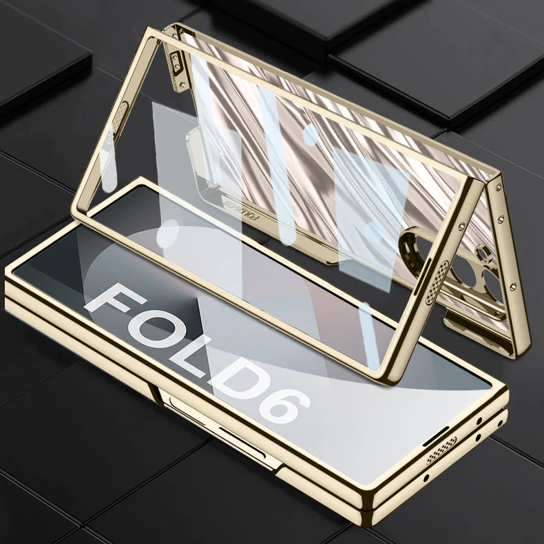 Samsung Galaxy Z Fold6 Electroplated Case with Wave Design