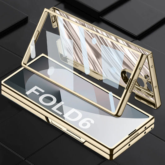 Samsung Galaxy Z Fold6 Electroplated Case with Wave Design
