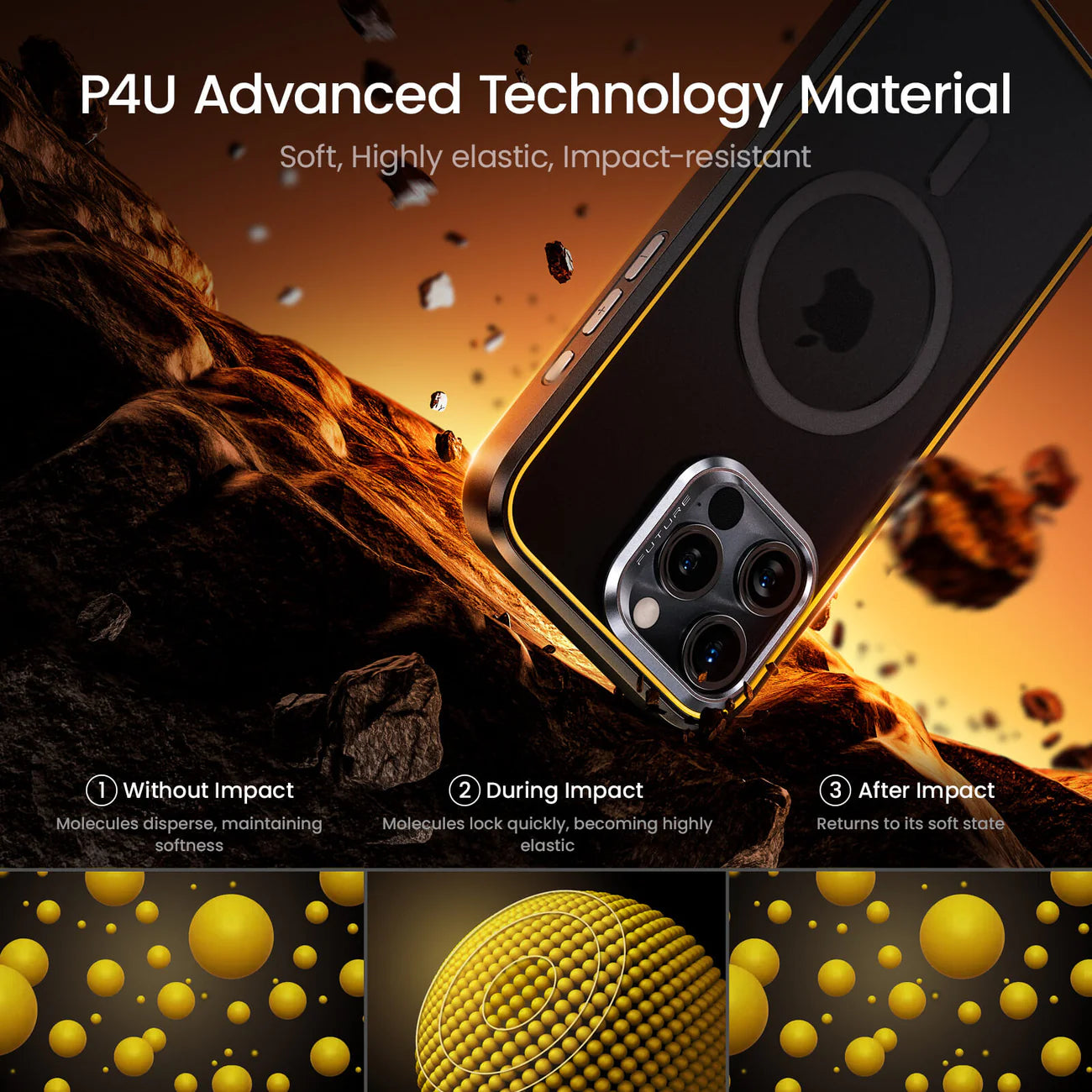 Sleek Matte Metal Lens Shield Case - iPhone