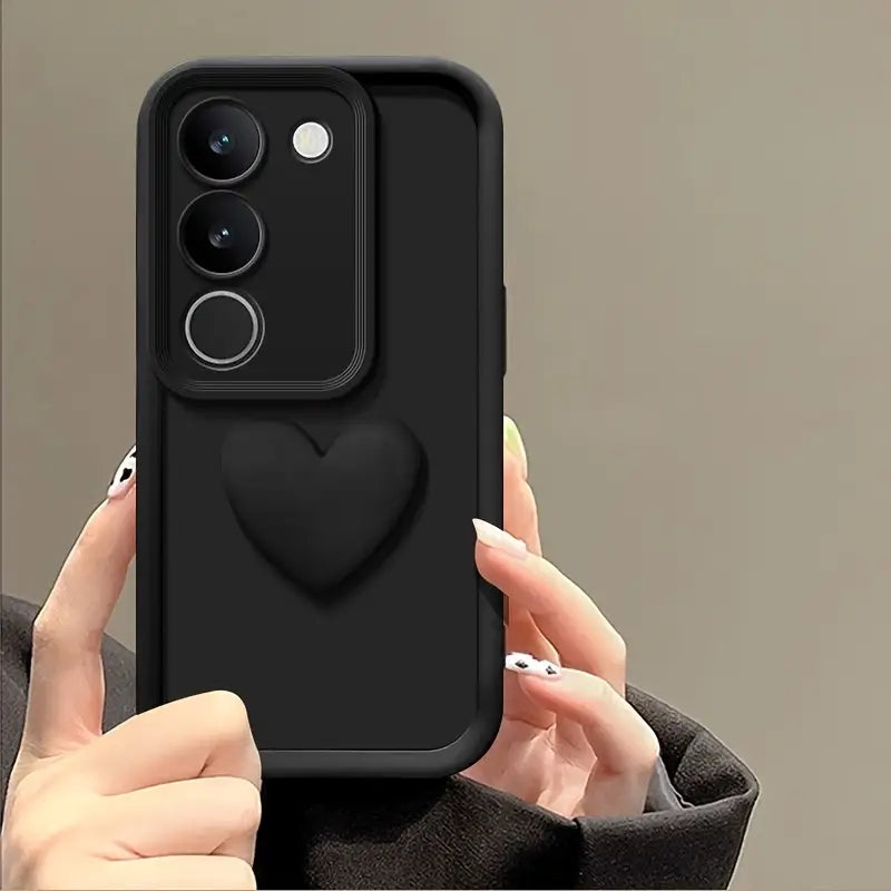 3D Love Heart Frosted Case - Samsung