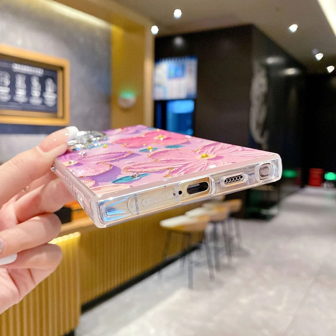 Lustrous Floral Art Phone Case - Samsung