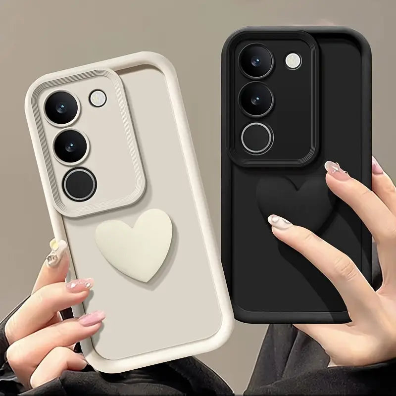 3D Love Heart Frosted Case - Samsung