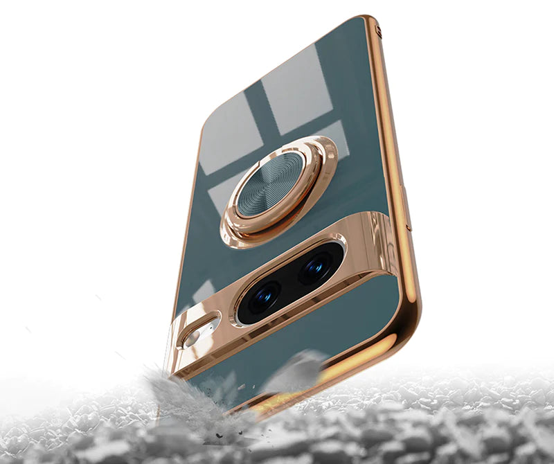 Electroplated Magnetic Ring Mobile Case - Google Pixel