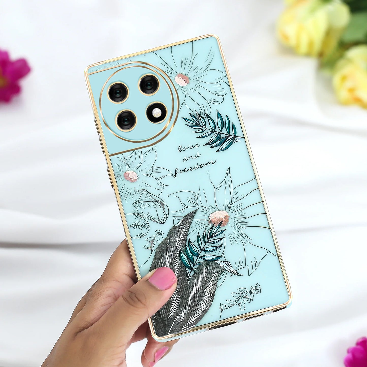 Chic Floral Fusion Bumper Case - OnePlus