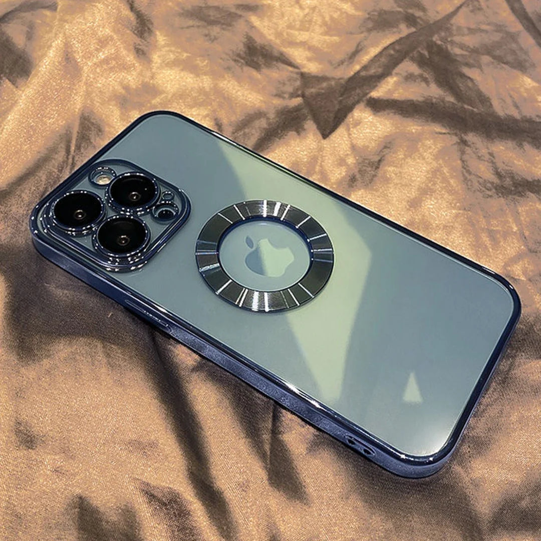 Clear Plating Logo Cut Soft Case - iPhone
