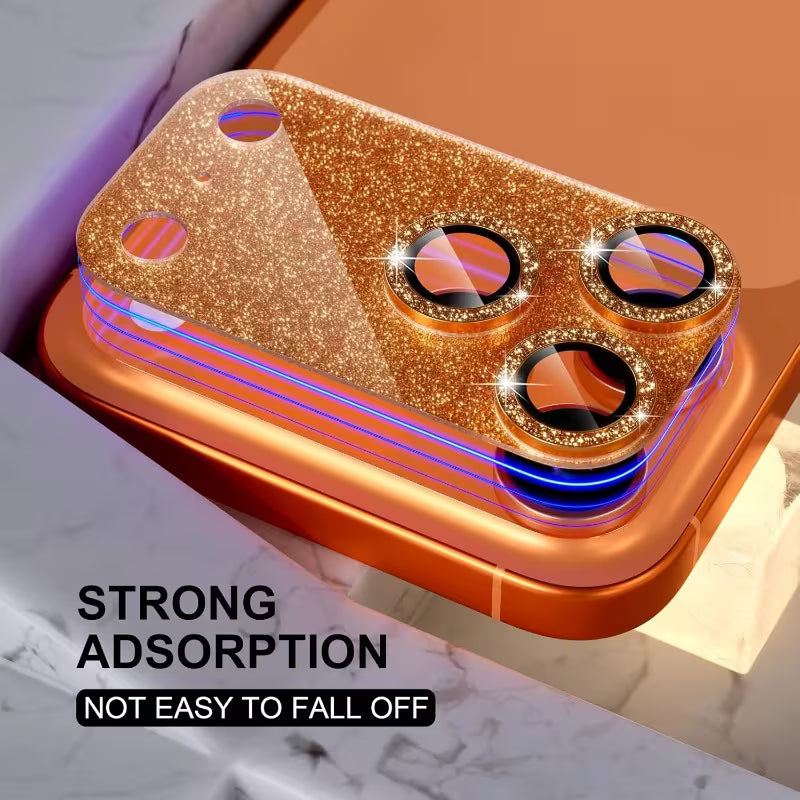 Golden Glitter Shield Lens Protector