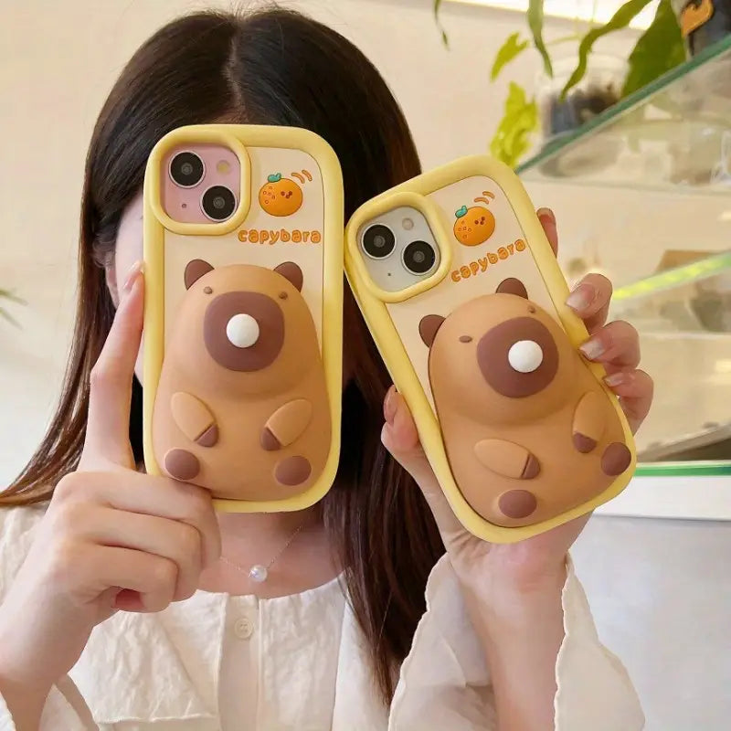 Adorable Capybara 3D Phone Case