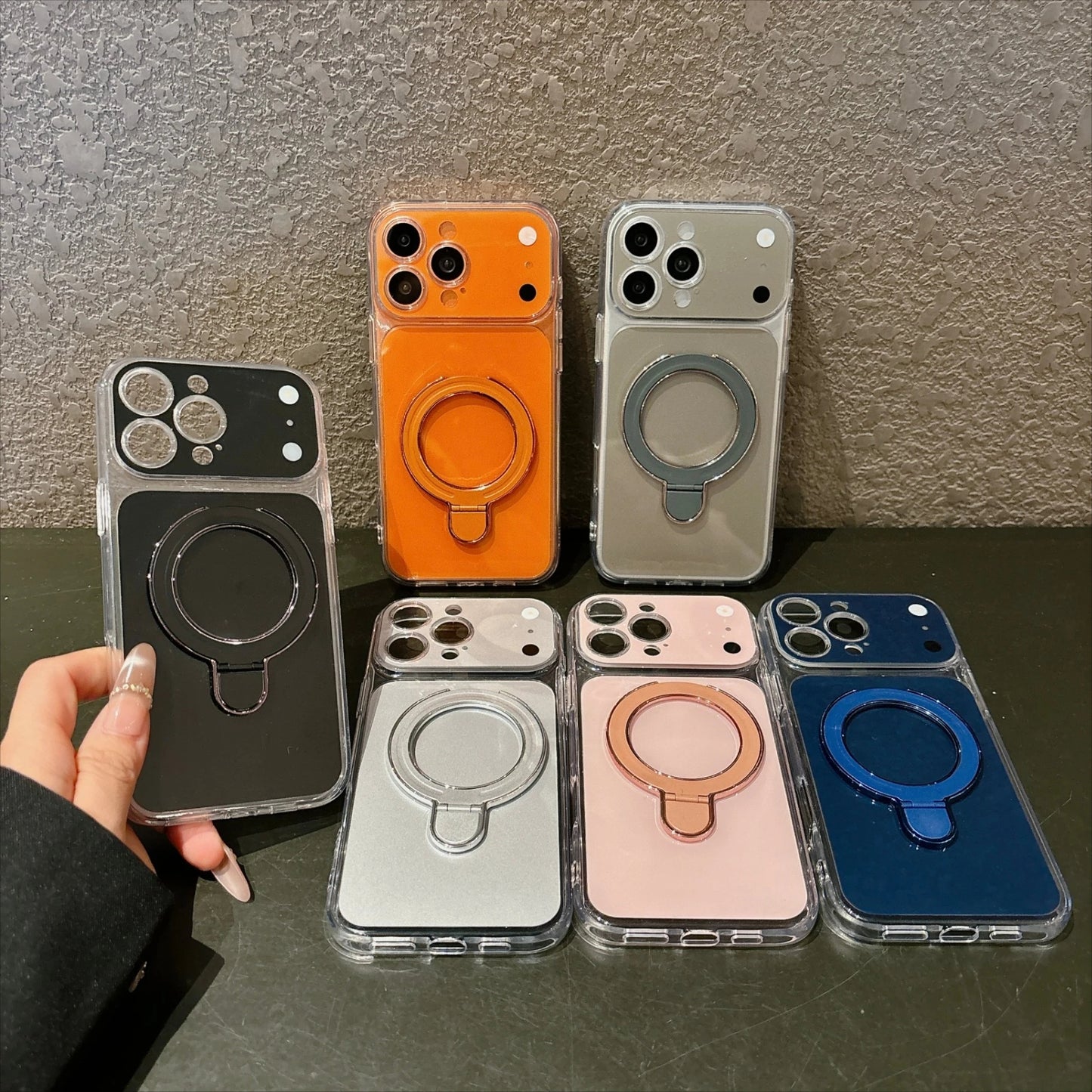 Magnetic Ring Grip Protective Case