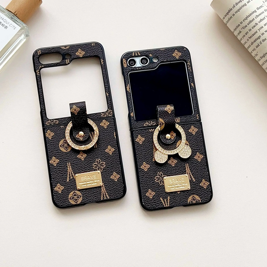 Galaxy Z Flip6 Bracelet Fold Luxe Leather Case