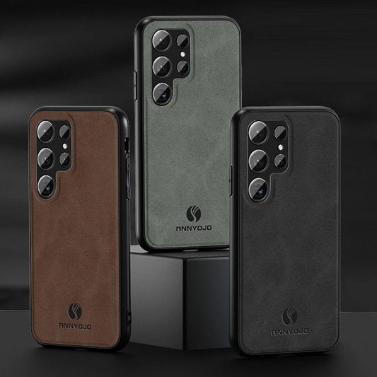 Silicone Matte Leather Protective Case - Samsung