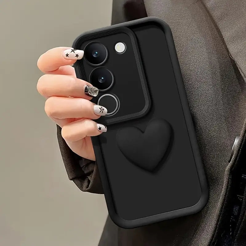 3D Love Heart Frosted Case - Samsung