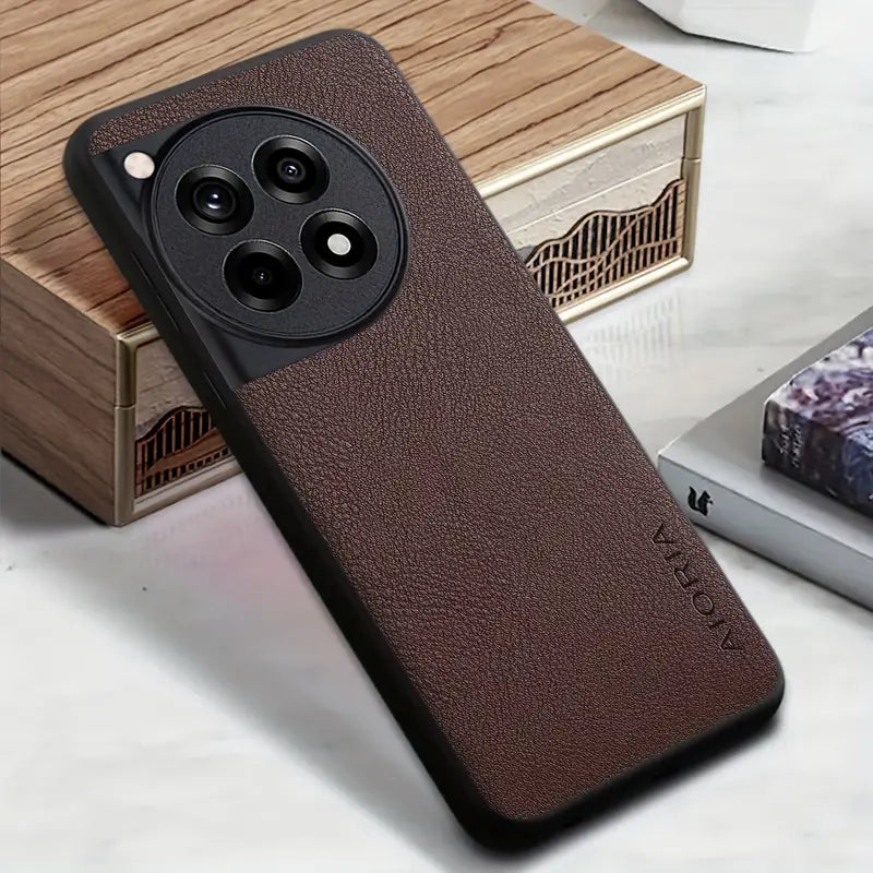 Exquisite Grain Leather Shield Case - OnePlus