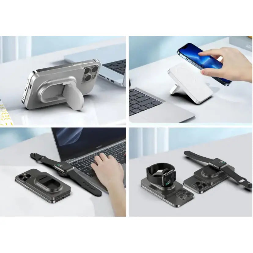 Sleek 2-in-1 5000mAh 15W Magnetic Power Bank