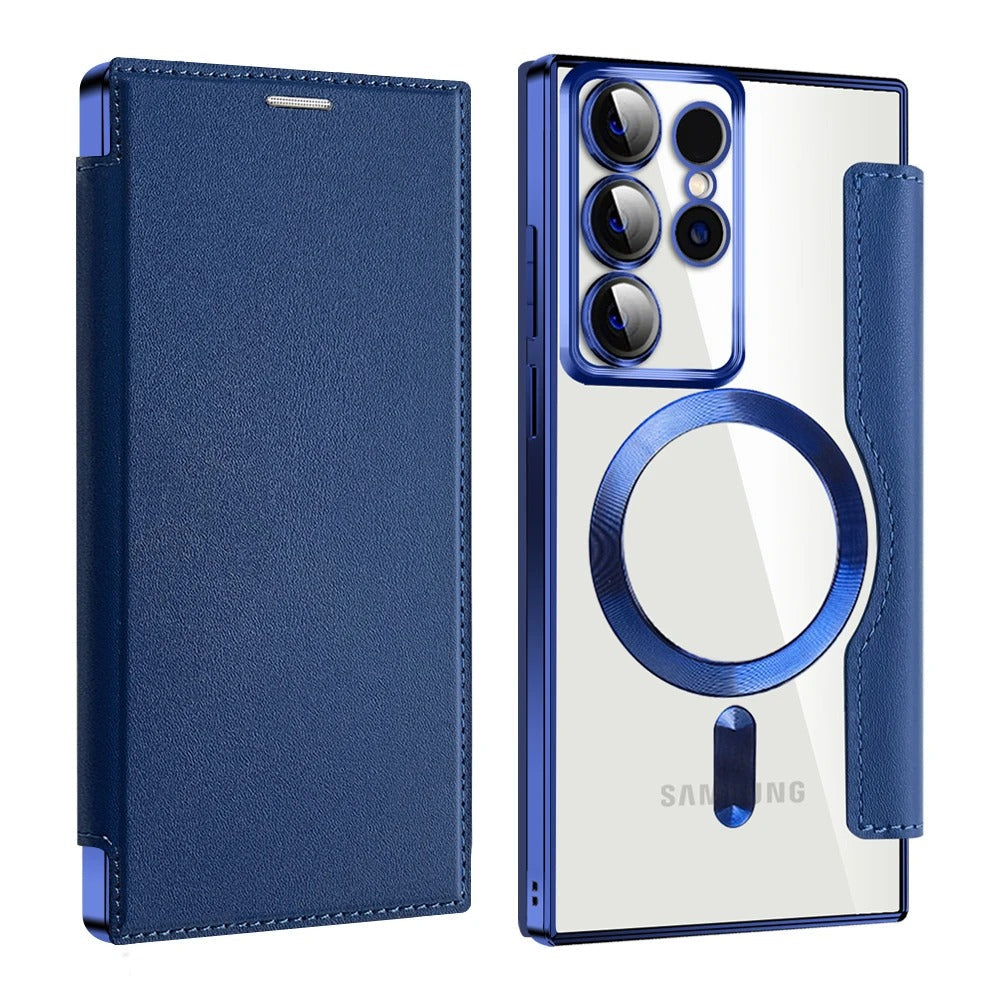 Magnetic Magsafe Genuine Leather Flip Case - Oppo