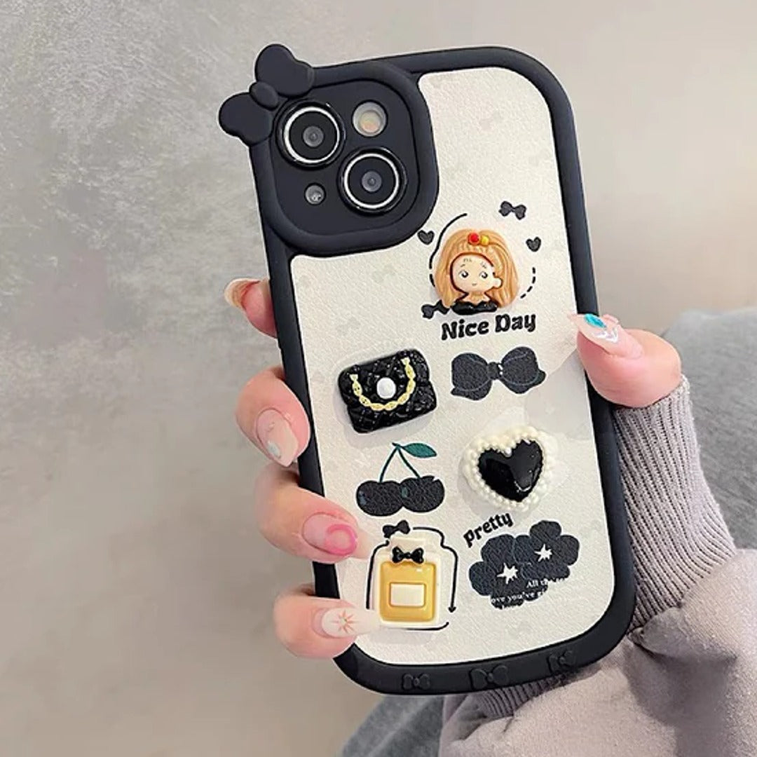 Cute 3D Doll Case with Bracelet - iPhone