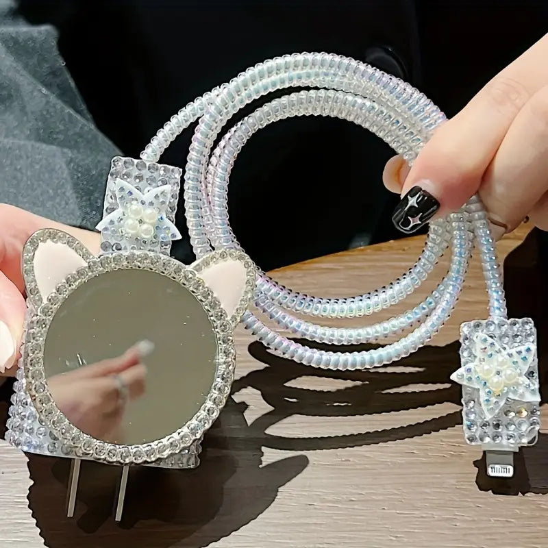 Mirror Cat Silvery Charger Protector Kit