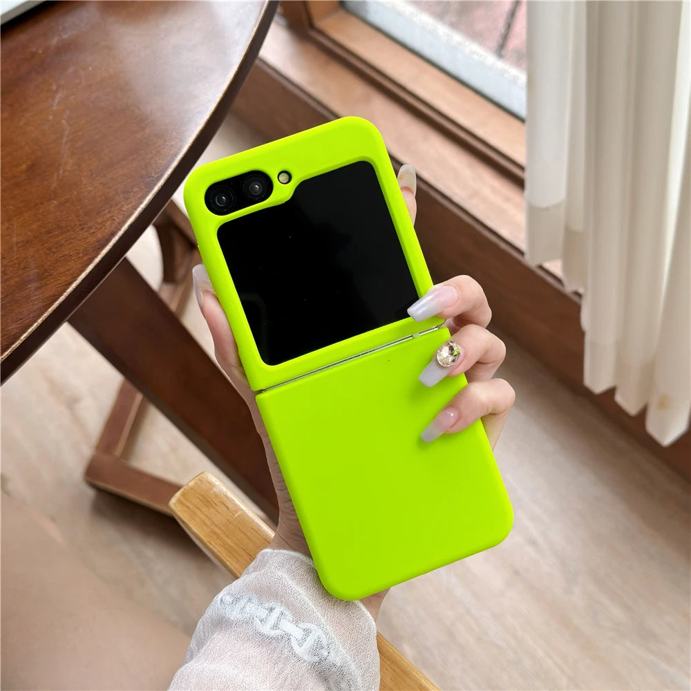 Galaxy Z Flip Series Soft Silicone Matte Shockproof Case