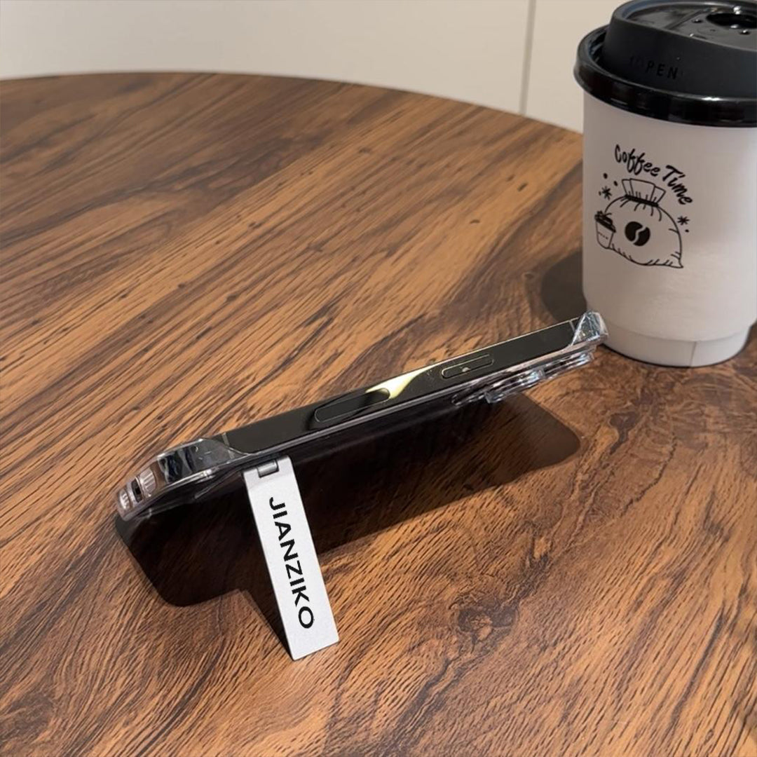 Flawless Clear Metal Kickstand Case - iPhone