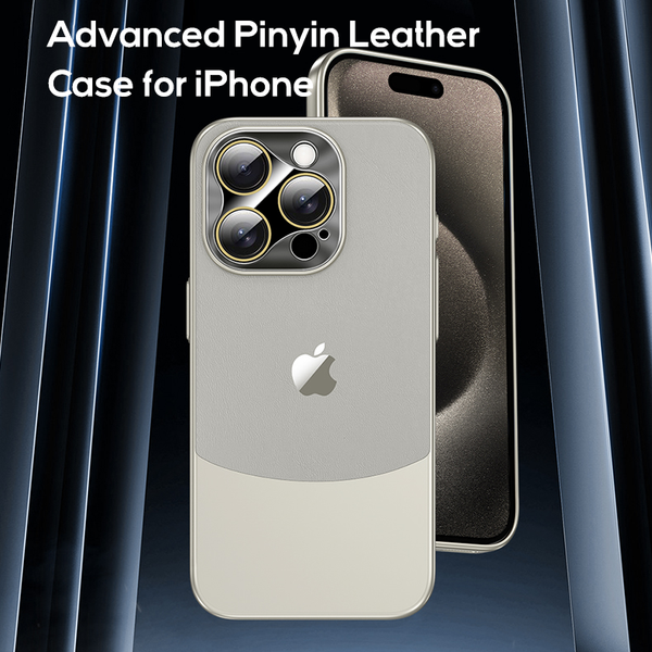 Executive Matte Leather Armor Case - iPhone