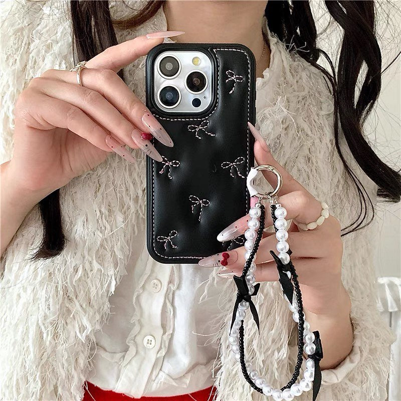 Black Quilted Leather Star Case