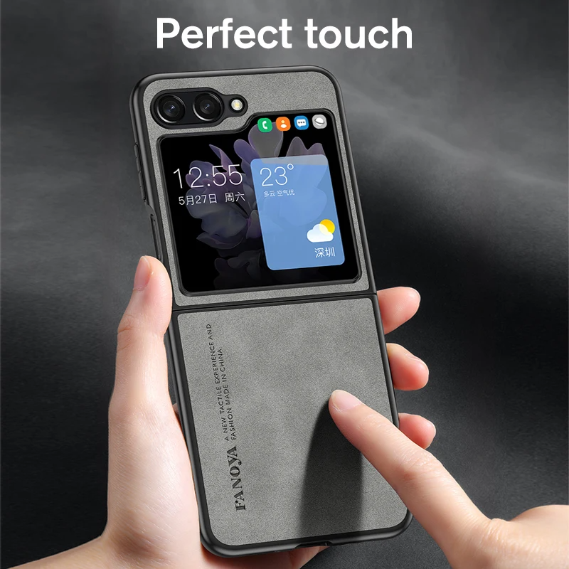 Galaxy Z Flip6 Sheep Luxe Premium Leather Case