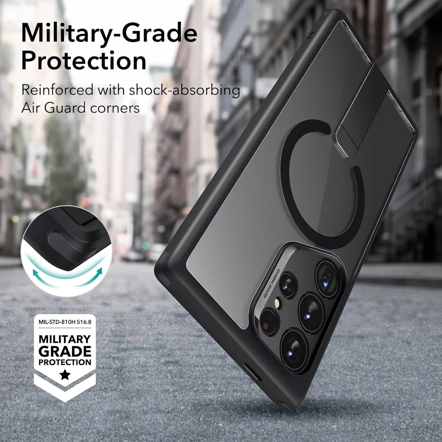 Galaxy S24 Ultra Military-Grade Kickstand Case