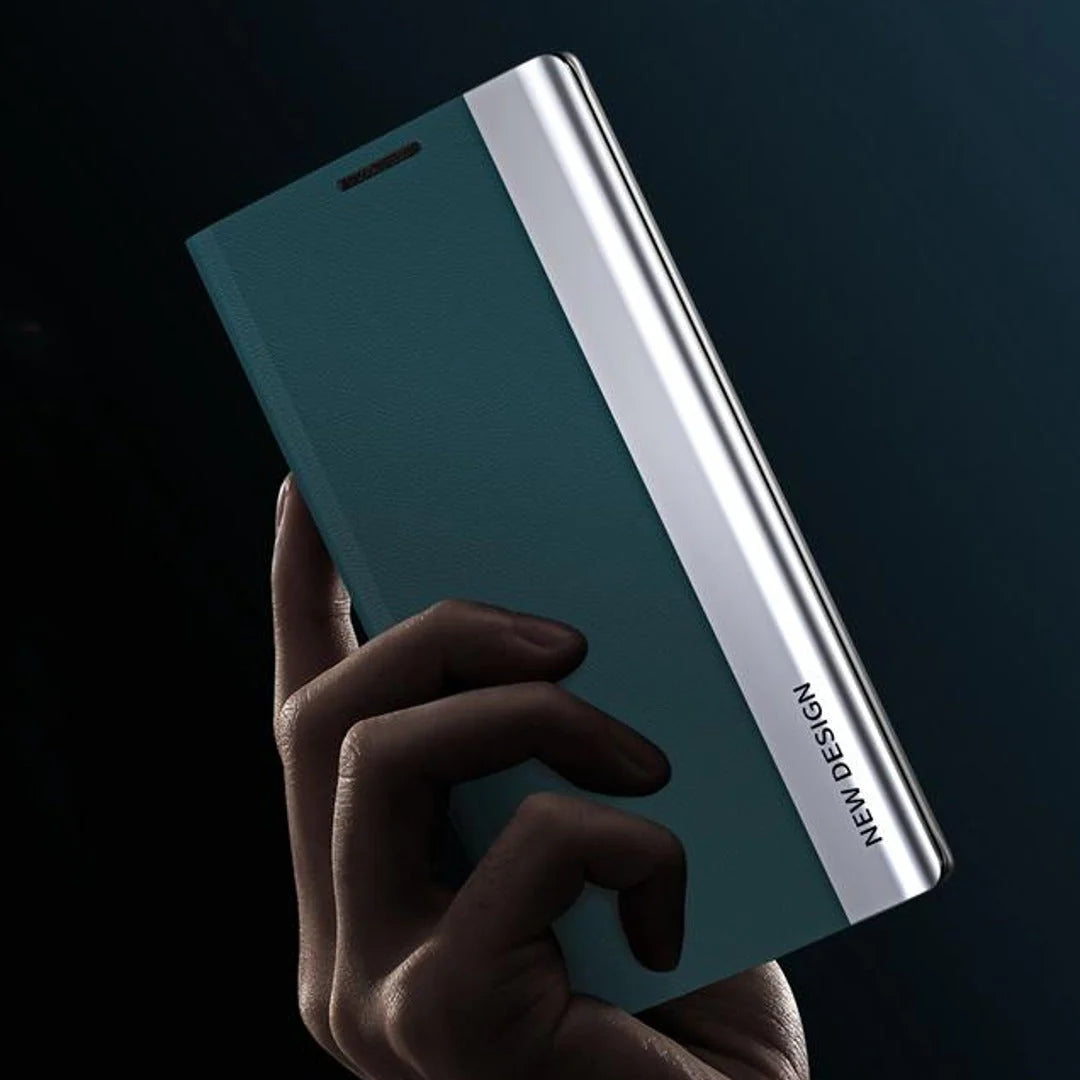 Galaxy S26 Series PU Leather Side Window Flip Case