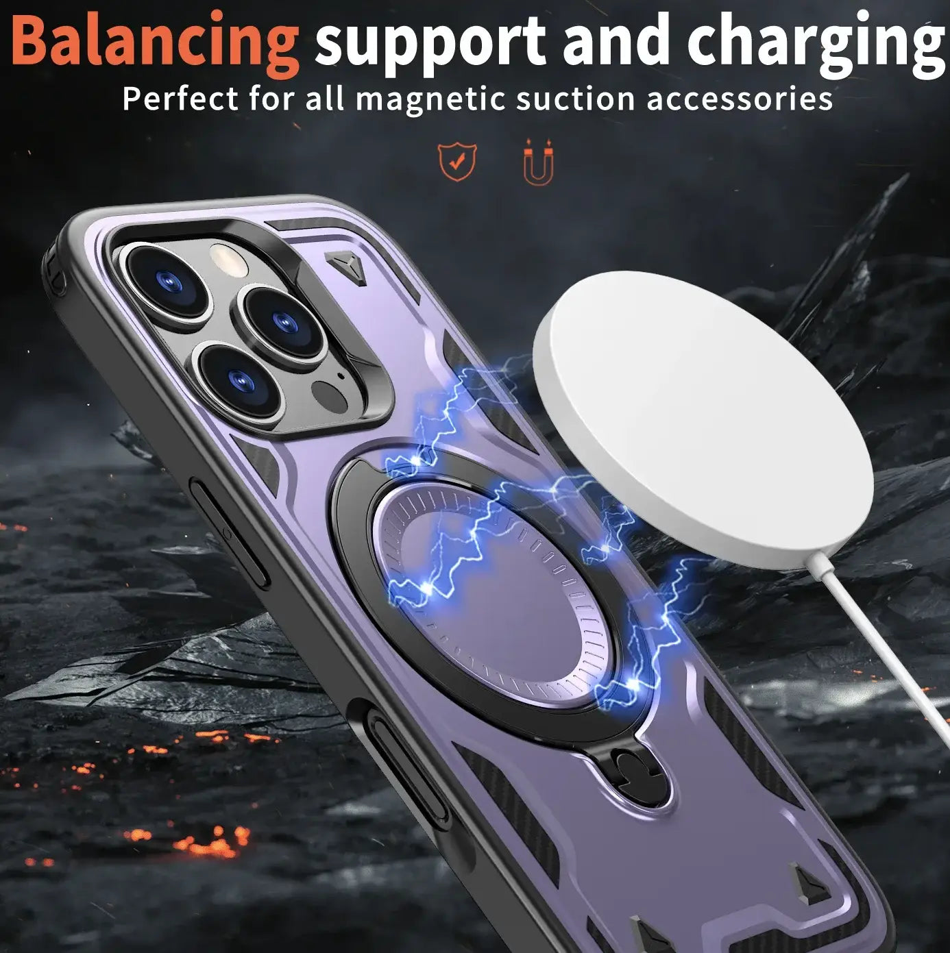 Amplified Armor Magsafe Stand Case - iPhone
