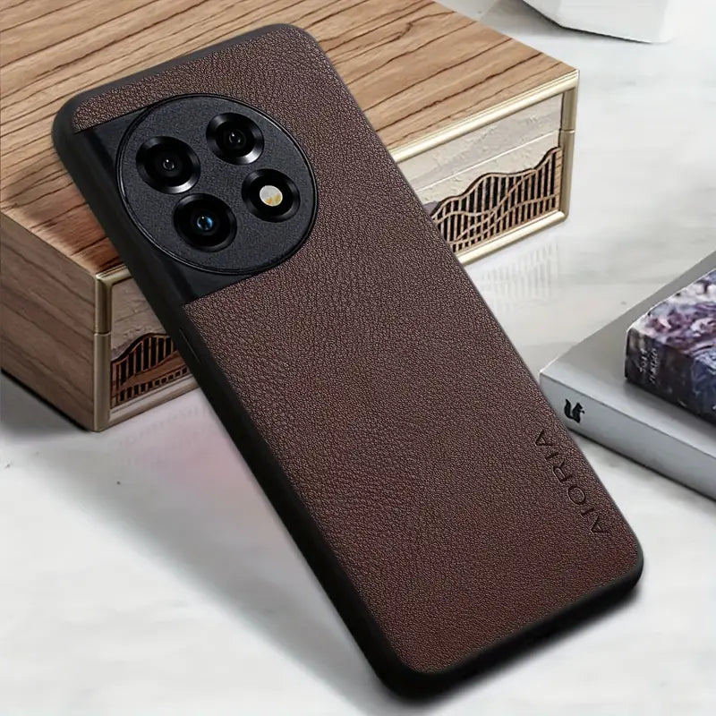 Exquisite Grain Leather Shield Case - OnePlus