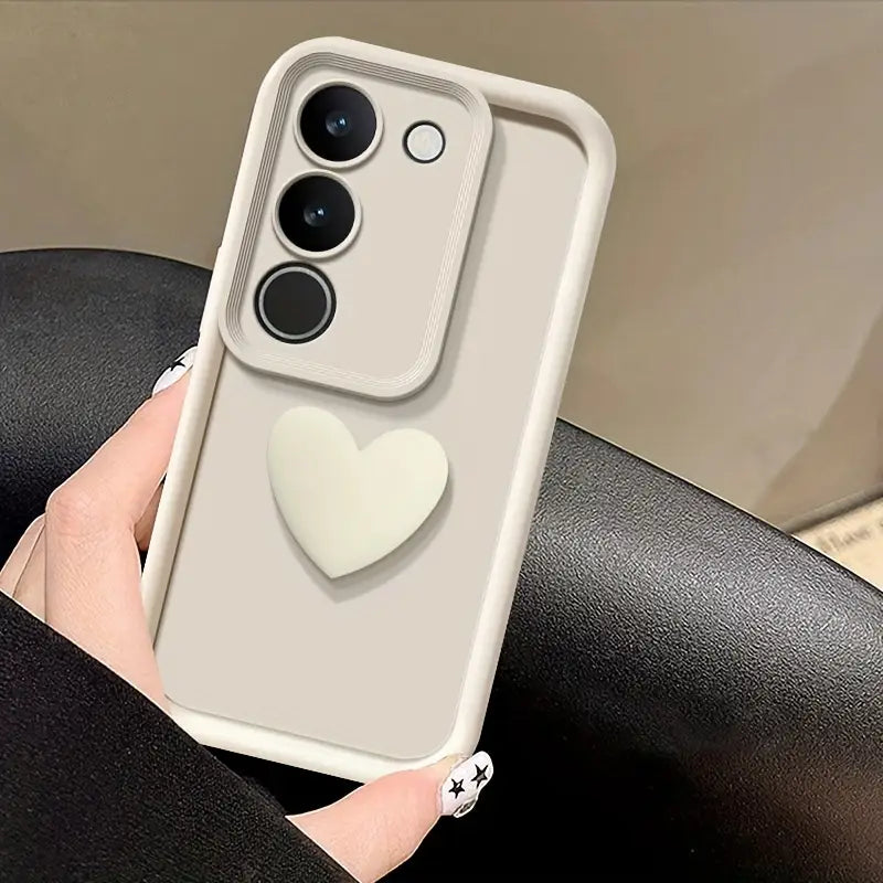 3D Love Heart Frosted Case - Samsung