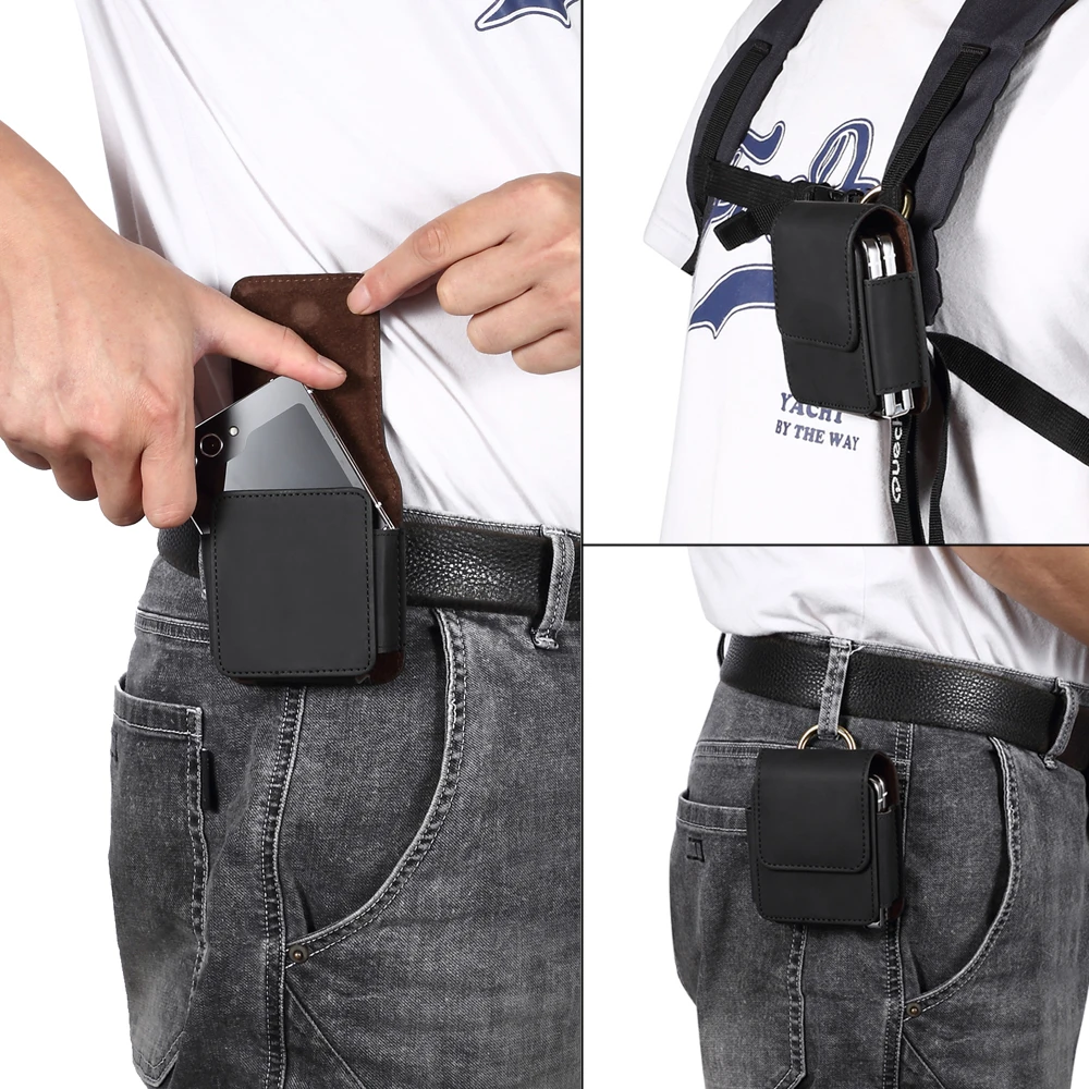 Luxury Leather Belt Clip Waist Holster