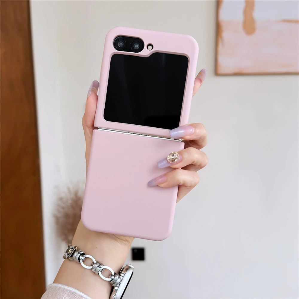 Galaxy Z Flip Series Soft Silicone Matte Shockproof Case