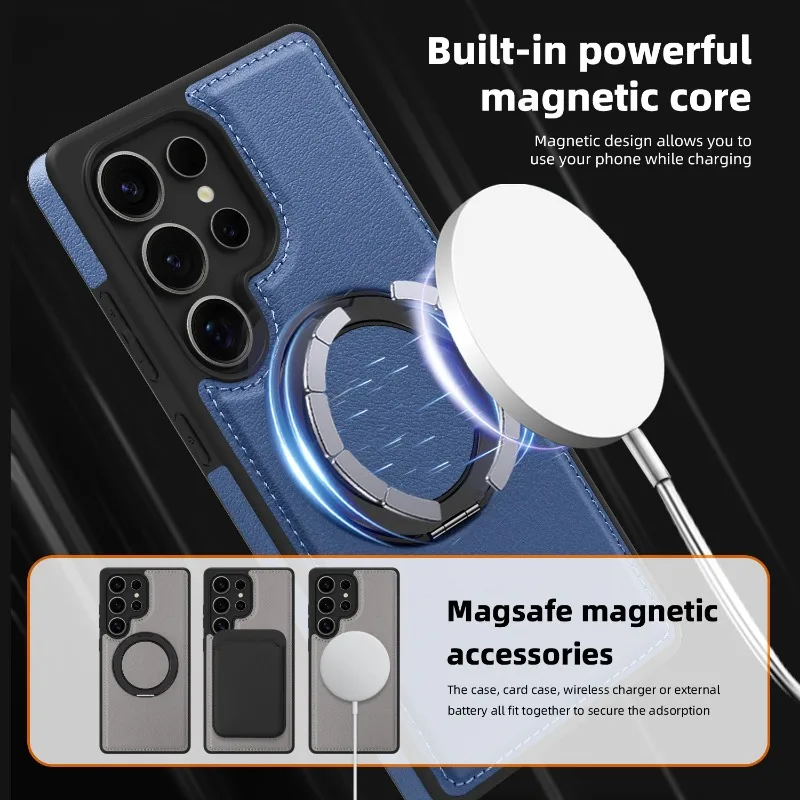 360 Metal Ring Stand Magsafe Case - Samsung