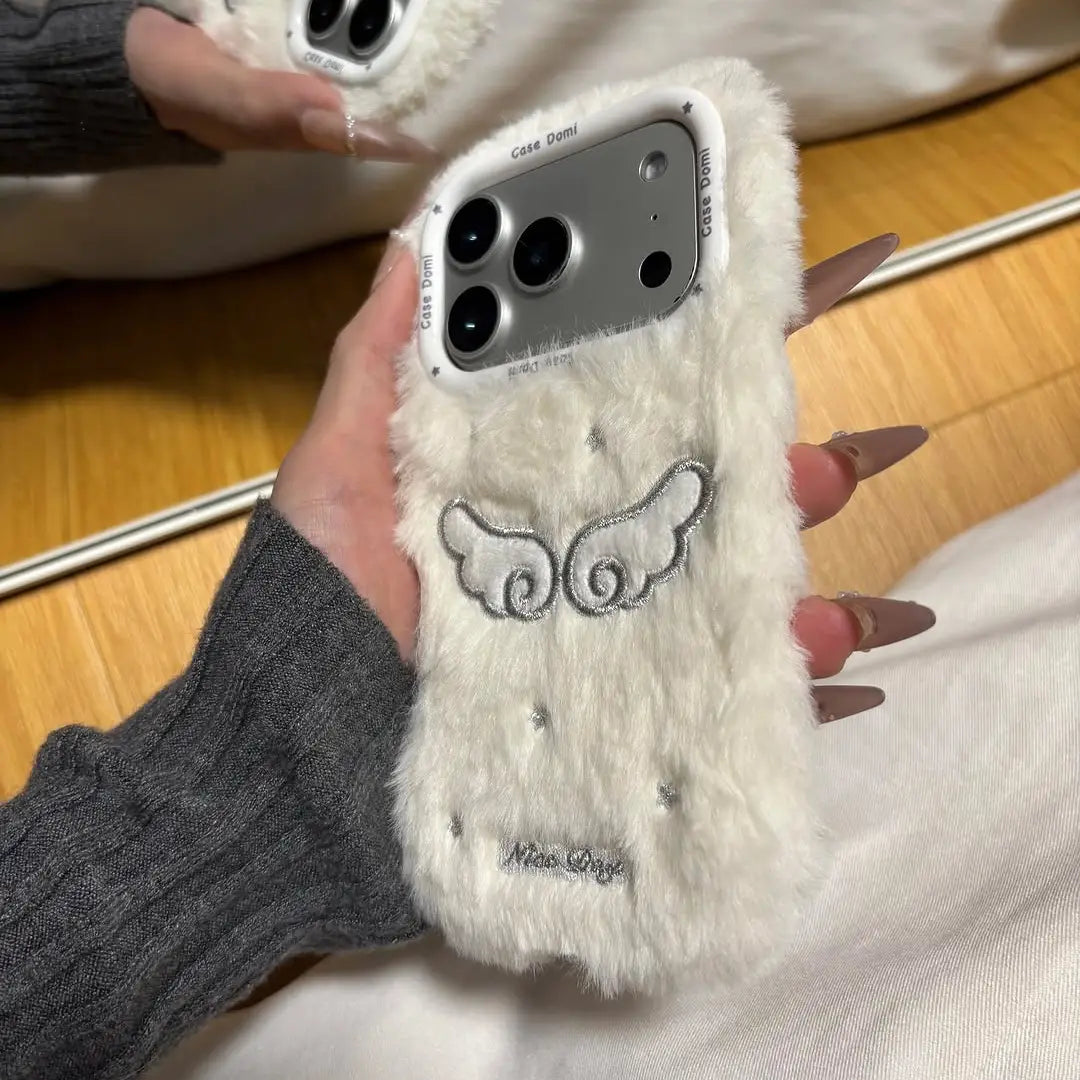 Angel Cloud Fur Phone Case