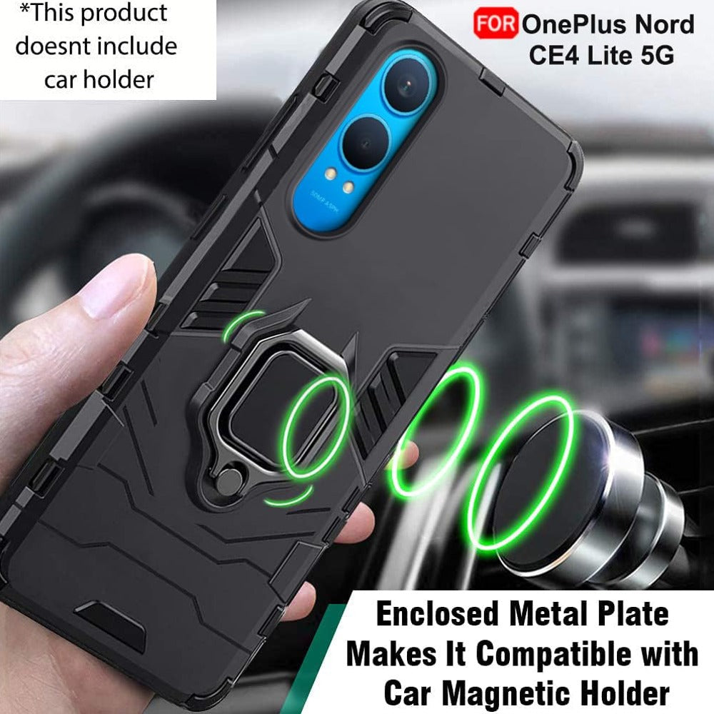 OnePlus Nord CE 4 Lite Heavy-Duty Tough Armor Bumper Case