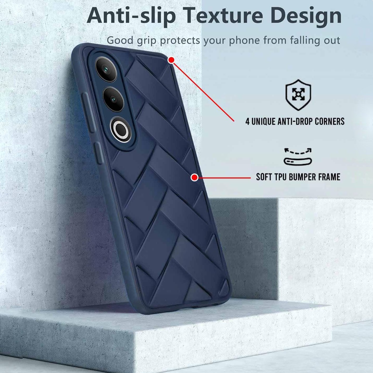 OnePlus Nord CE 4 Wave Texture Soft Touch Case