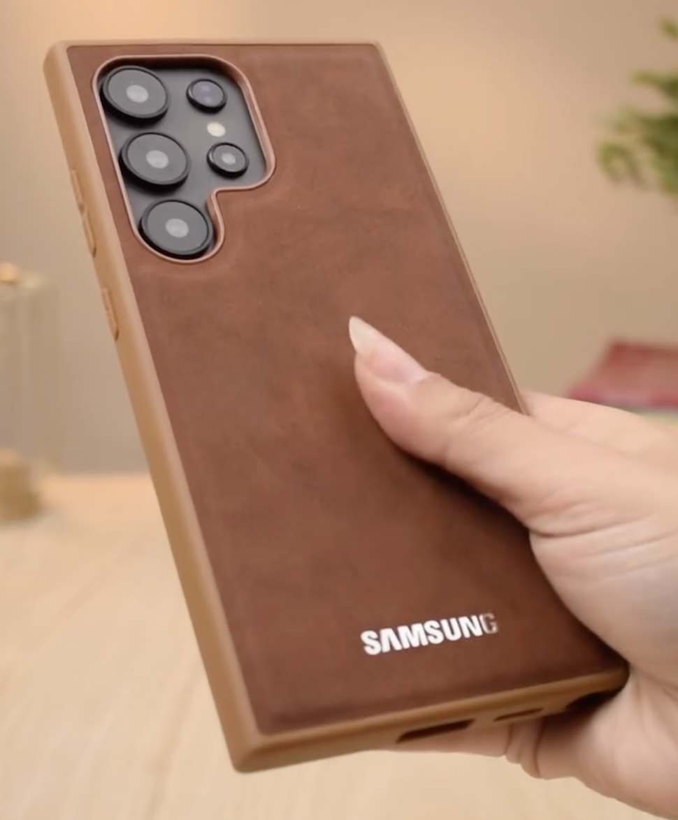 Galaxy S24 Ultra - Vintage Leather Armor Case