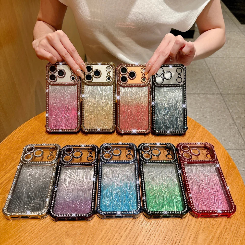 Luxe Rhinestone Wave Case
