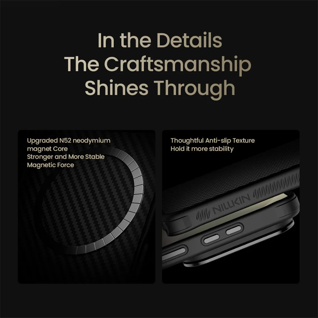 Carbon Texture Bracket Stand Case