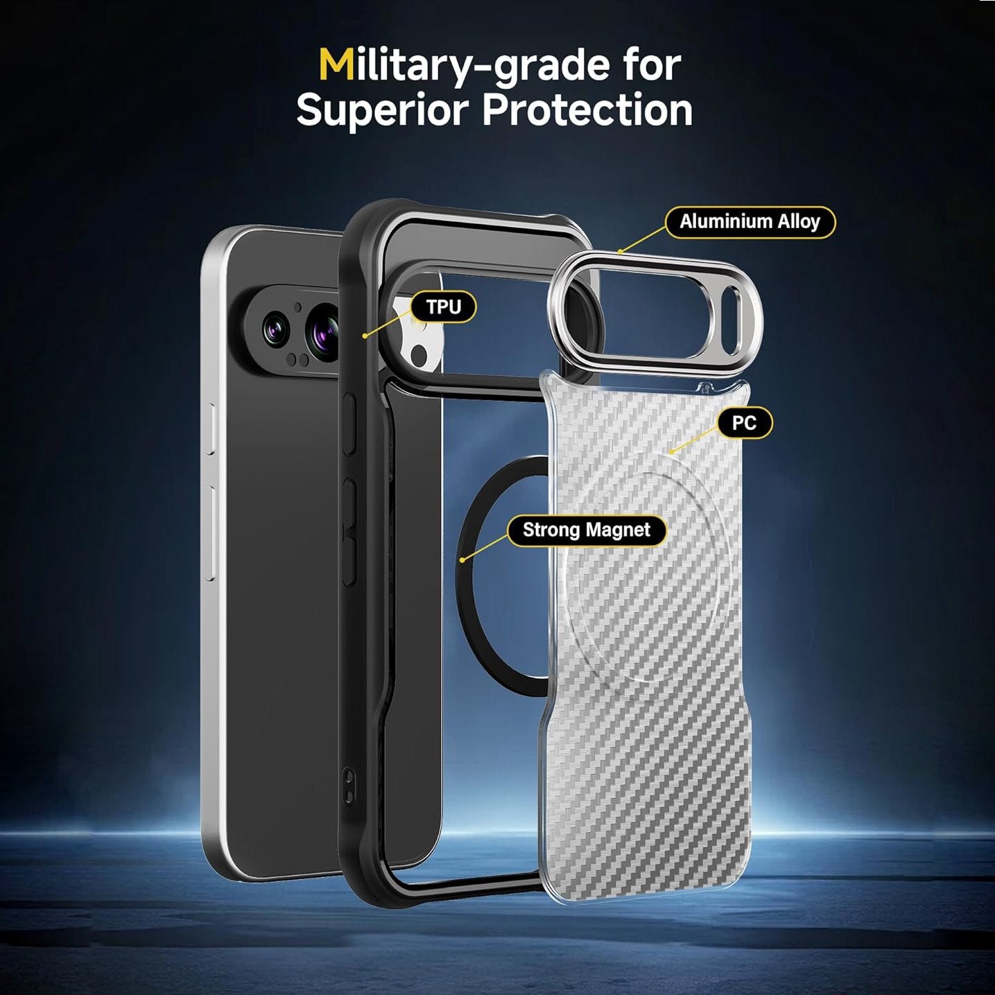 Rugged Matte Texture Magsafe Case - Google