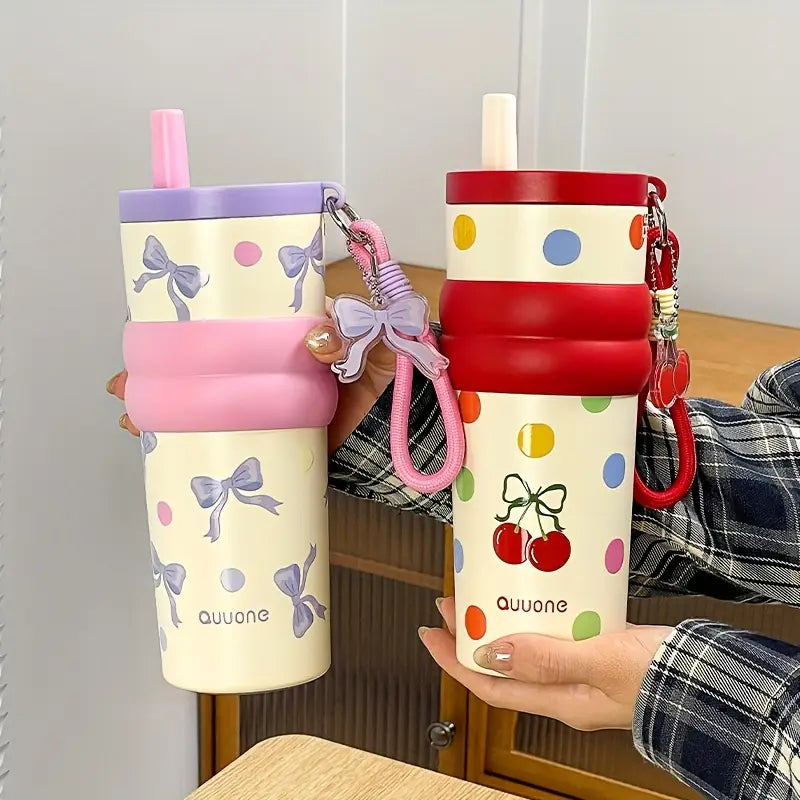 Cute Dot Stainless Steel Travel Tumbler