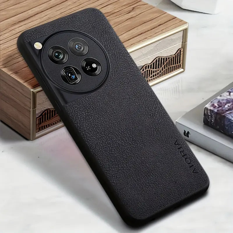 Exquisite Grain Leather Shield Case - OnePlus