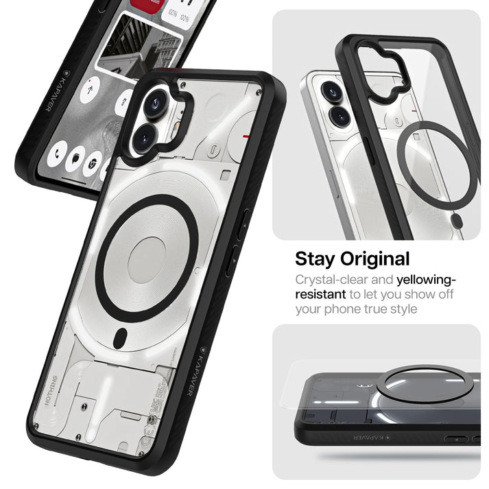 Contemporary Fortified Clear Magsafe Case - Nothing