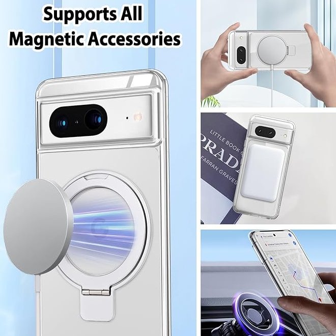 Crystal Magsafe Magnetic Ring Stand Case - Google