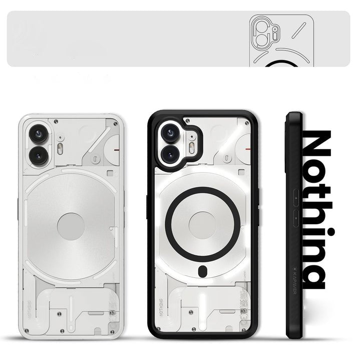 Contemporary Fortified Clear Magsafe Case - Nothing