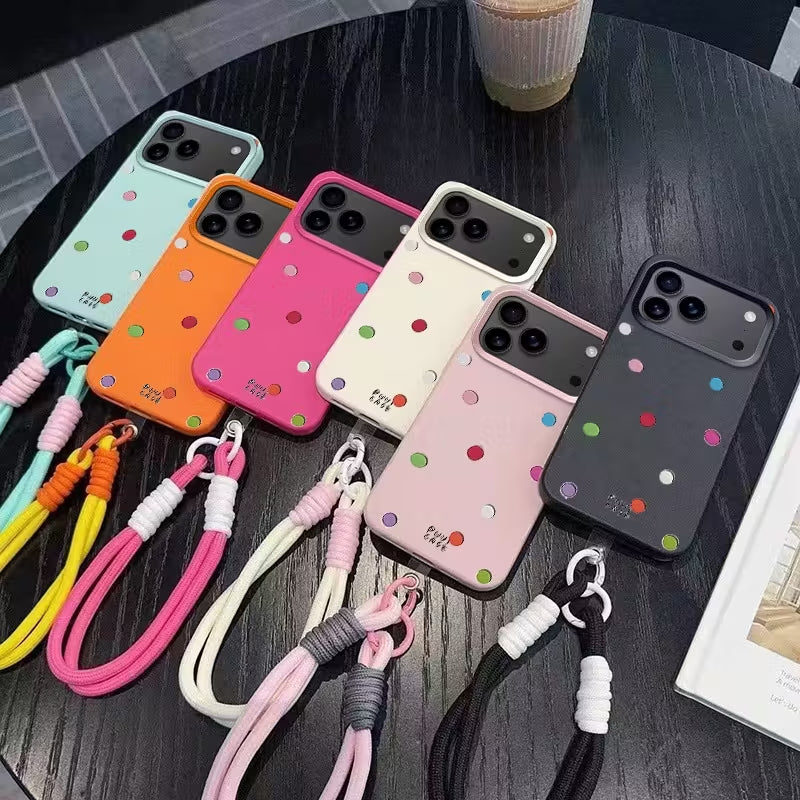 Happy Rainbow Dots Case