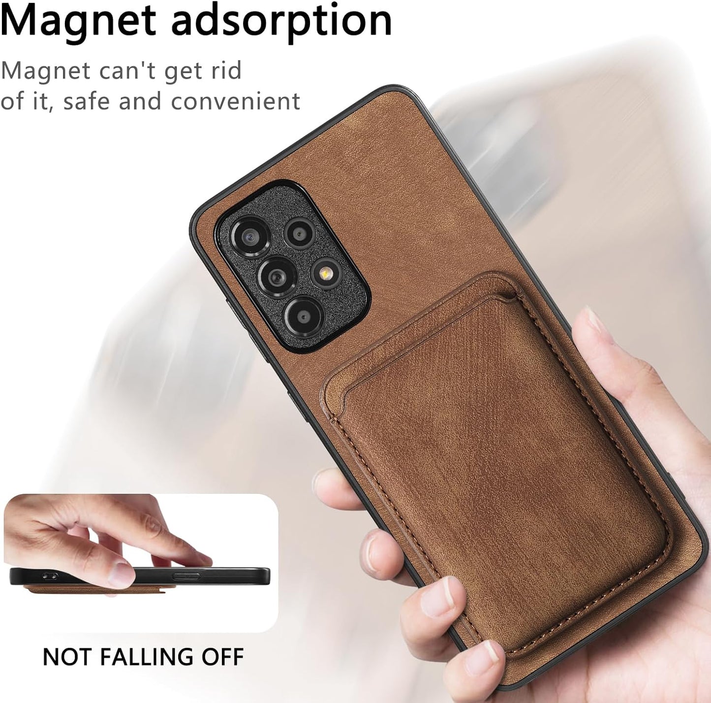 PU Leather Magnetic Flip Wallet Case- OnePlus